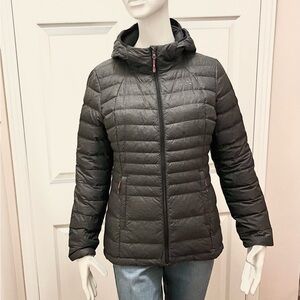 Paradox Down Puffer Jacket Charcoal Gray Size Medium